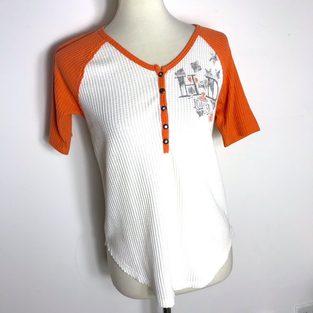 Harley Davidson Raglan Graphic T-shirt